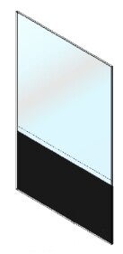 Vetroceramico 430x268x4 mm con guarnizione MCZ 41701400260