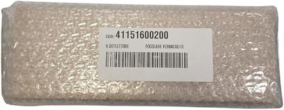 Deflettore focolare in vermiculite per stufa a pellet ORIGINALE MCZ e RED cod. 41151600200
