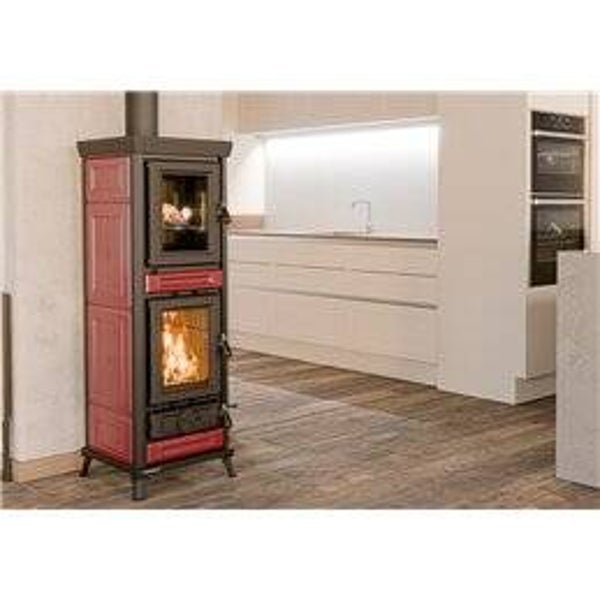 Stufa a legna con forno Thermorossi Agnese EVO Maiolica 7,4Kw