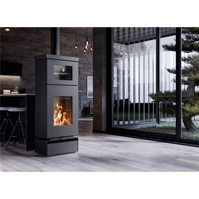 Stufa a legna con forno Thermorossi Zen O 7,7 Kw