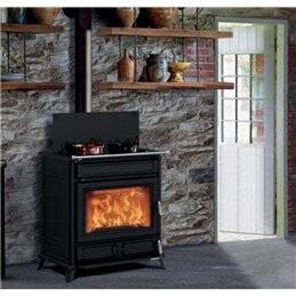 Stufa a legna Thermorossi AGORÀ 12,2 kW con piano cottura e forno Scrigno