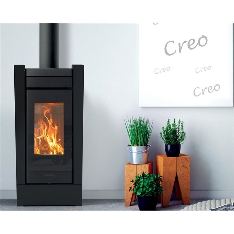 Stufa a legna Thermorossi Creo Evo Wood 10,1Kw canalizzabile e ventilabile