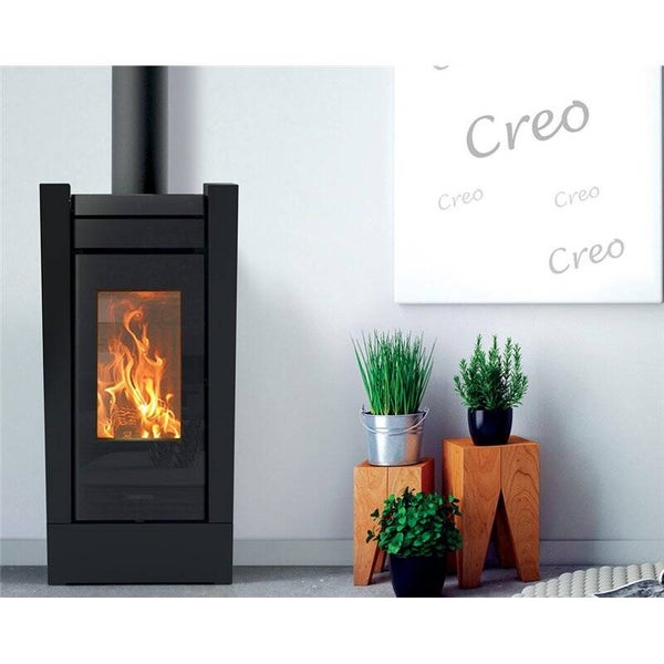 Stufa a legna Thermorossi Creo Evo Wood 10,1Kw canalizzabile e ventilabile