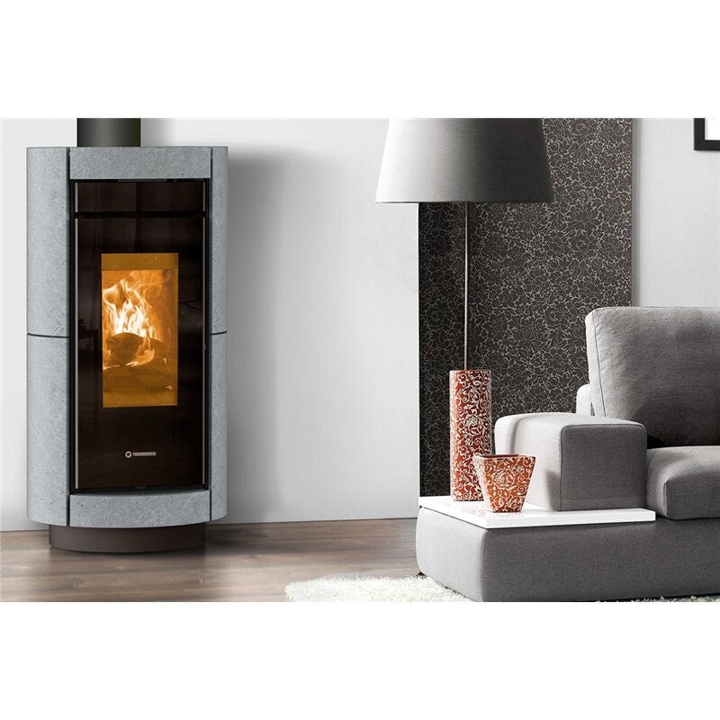 Stufa a legna Thermorossi Dorica Evo Wood Stone 10,1Kw canalizzabile e ventilabile