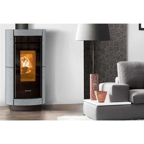 Stufa a legna Thermorossi Dorica Evo Wood Stone 10,1Kw canalizzabile e ventilabile