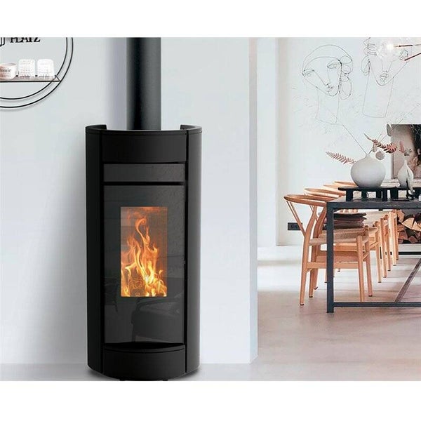 Stufa a legna Thermorossi Moma Evo Wood 10,1Kw canalizzabile e ventilabile