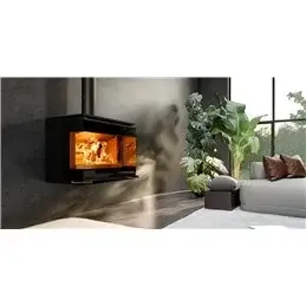 Stufa camino a legna trifacciale PANORAMA WALL Thermorossi 10,5 kW