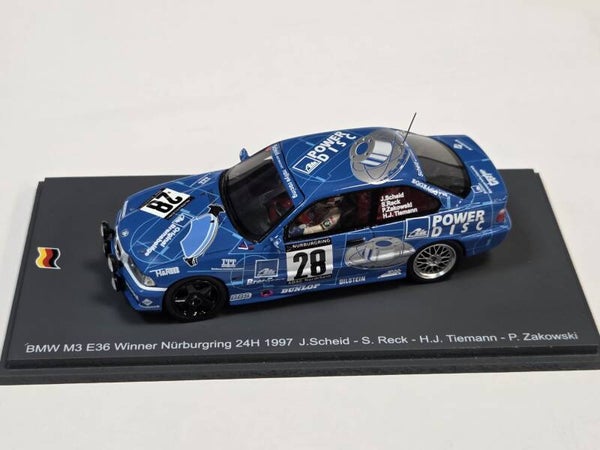 Spark BMW M3 E36 Eifelblitz Sieger 24h Nürburgring 1997 1:43 43NUR1997