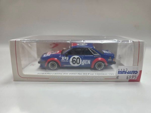 Spark Subaru Leone RX 4WD # 60 1.000km Fuji 1983 1:43