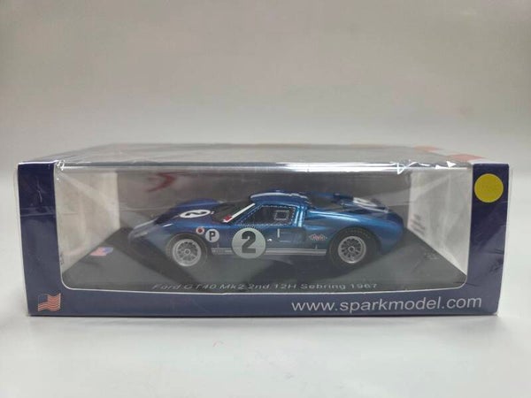 Spark Ford GT 40 MK II 12h Sebring 1967 Foyt / Ruby 1:43