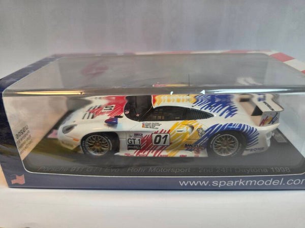 Spark US206 Porsche 911 GT1 EVO Rohr Motorsport 24h Daytona 1998 1:43
