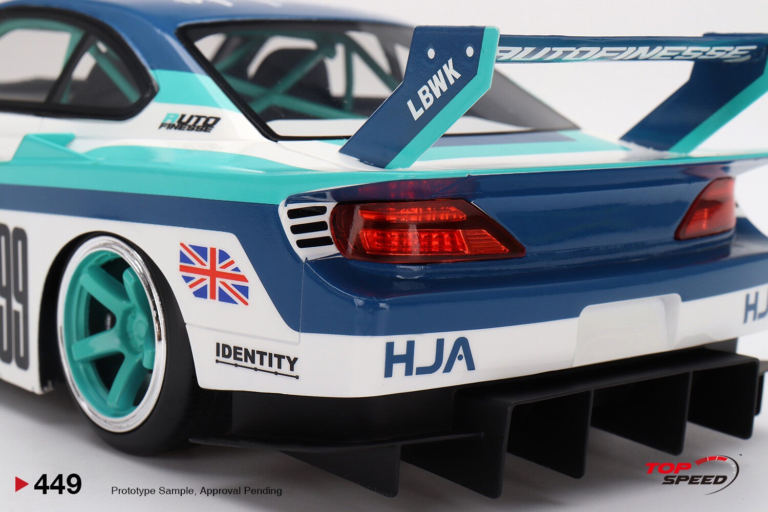 TopSpeed LB-Super Silhouette Nissan S15 SILVIA Auto Finesse 1:18 