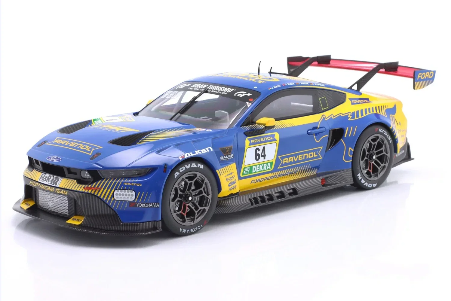 IXO Ford Mustang GT3 HRT # 64 24h Rennen Nürburgring 2025 Denis Olsen * Arjun Maini * Frank Strippler * Jusuf Owega 24H-25-1864 1:18