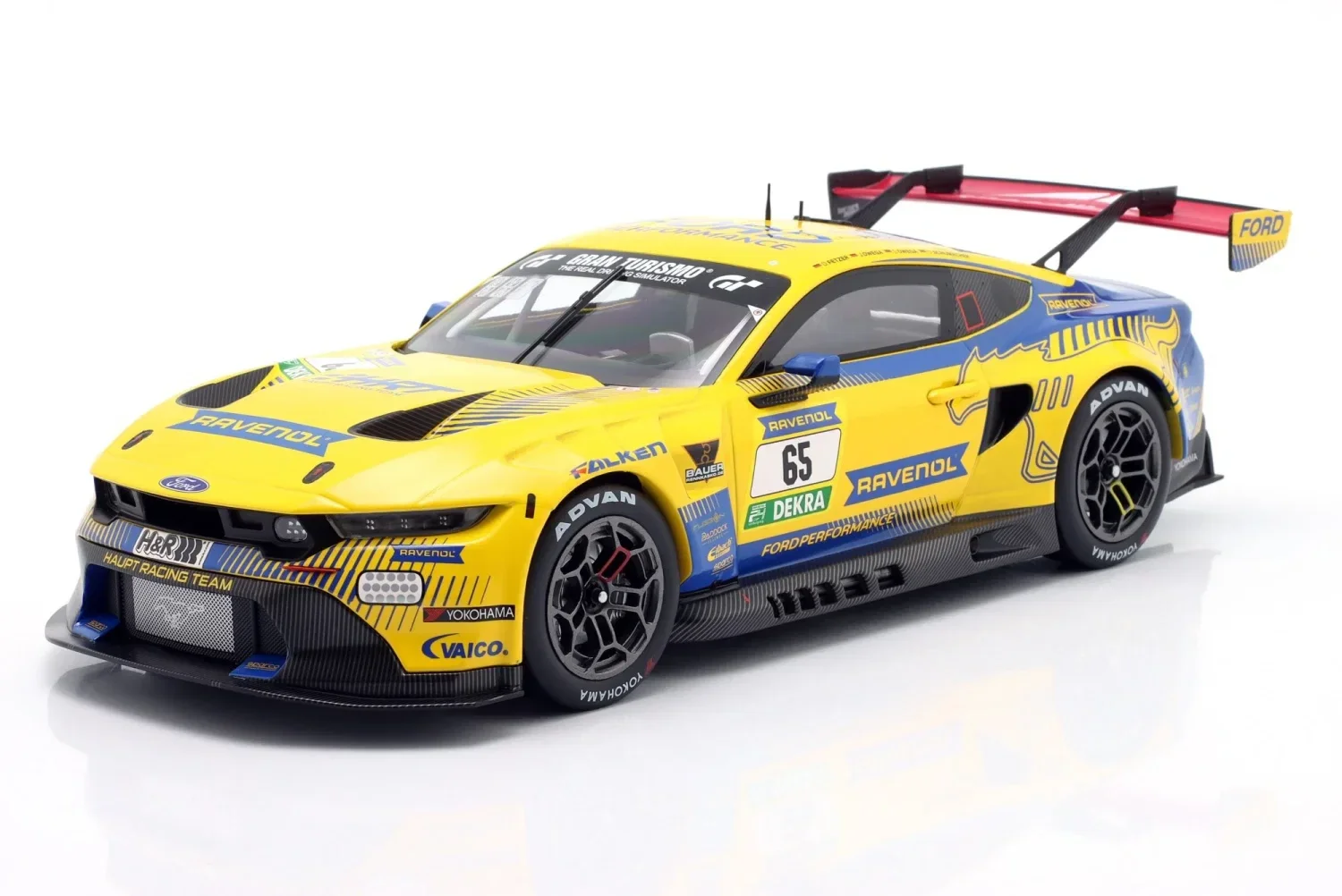 IXO Ford Mustang GT3 HRT # 65 4. Platz 24h Rennen Nürburgring 2025 Dennis Fetzer * David Schumacher * Salman Owega * Jusuf Owega 24H-25-1865 1:18