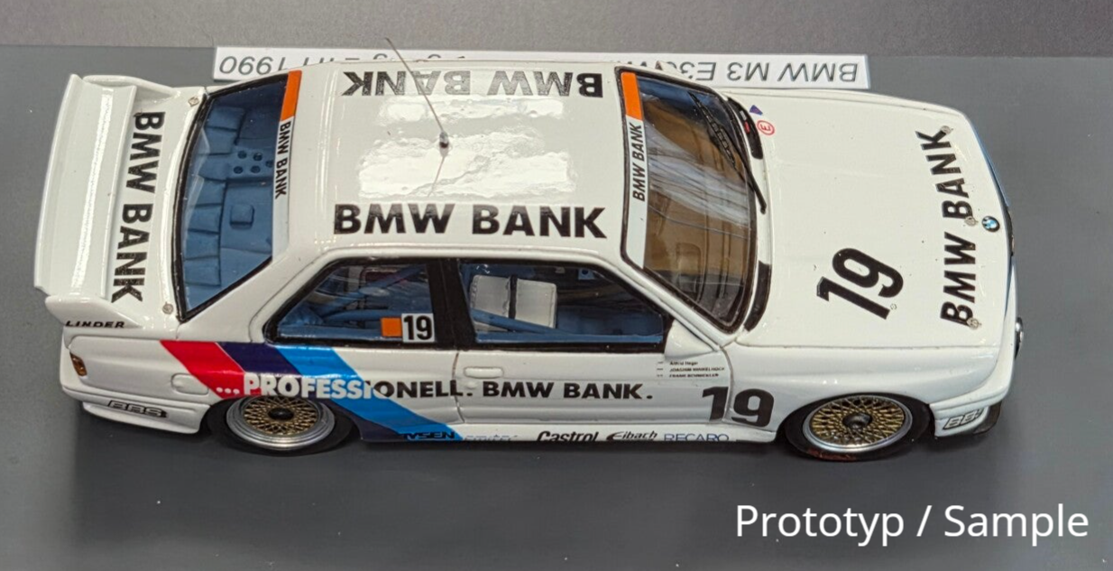Spark BMW M3 E30 Linder M Team Sieger 24h Nürburgring 1990 Altfrid Heger * Frank Schmickler * Joachim Winkelhock 43NUR1990 1:43