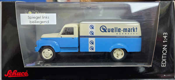 Schuco Hanomag L28 Koffer LKW "Quelle" 1:43
