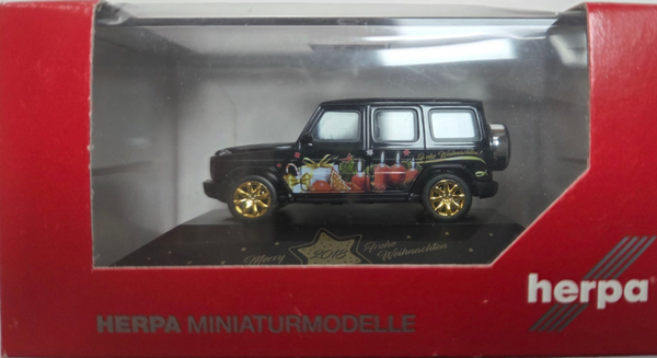 Herpa PC Mercedes G-Klasse Merry Christmas 2018 in PC Box 1:87