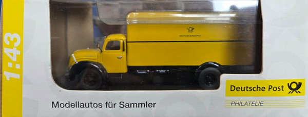 Schuco Magirus S 6500 Rundhauber Koffer LKW Deutsche Bundespost 1:43