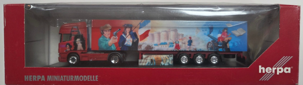 Herpa Scania R TL Koffersattelzug BEUSCHART in PC Box 1:87 # 120906