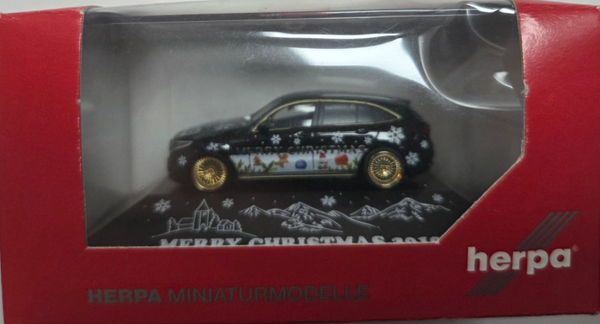 Herpa PC Mercedes EQC Merry Christmas 2019 in PC Box 1:87