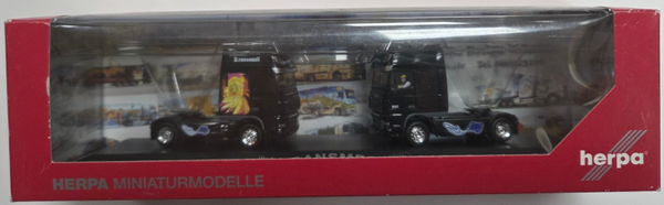 Herpa DAF Zugmaschinen Set in PC Box TRANSMESS W. Rosner 1:87 # 121149