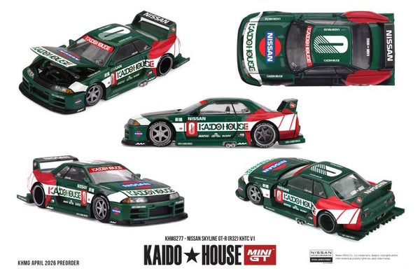 Mini GT Nissan Skyline GTR (R32) KHTC V1 1989 KHMG277 1:64