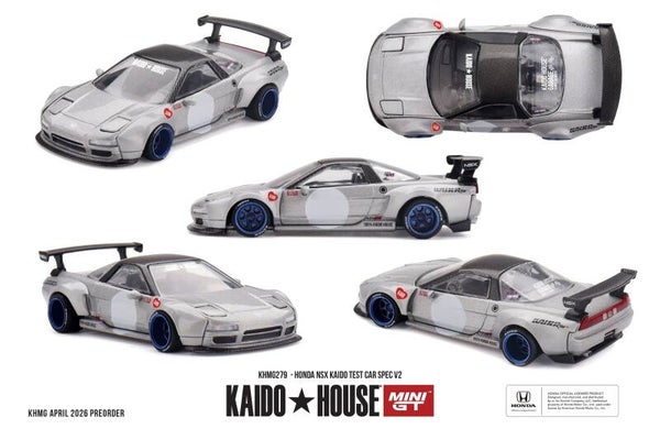 Mini GT Honda NSX Kaido Test Car Spec V2 1990 KHMG279 1:64