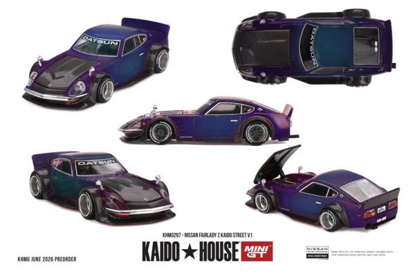 Mini GT Nissan Fairlady Z Kaido Street V1 1978 KHMG297 1:64
