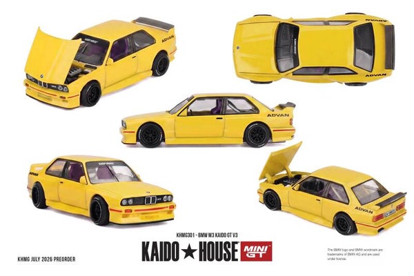 Mini GT BMW M3 (E30) Kaido GT V3 1989 KHMG301 1:64