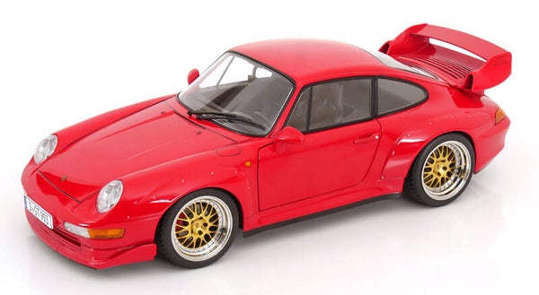 KK Scale Porsche 911 (993) GT2 1996 mit BBS-Felgen rot KKDC120285B 1:12