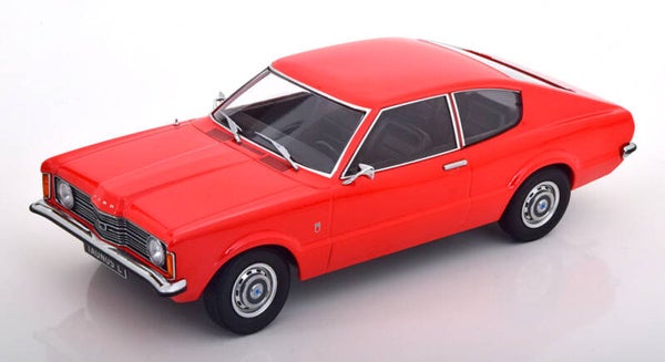 KK Scale Ford Taunus L Coupe 1971 hellrot 1:18