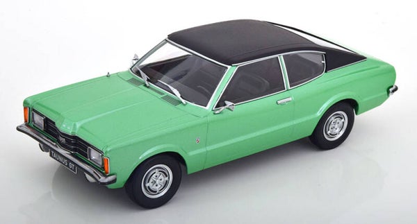 KK Scale Ford Taunus GT Coupe 1971 grünmetallic mit schwarzem Dach 1:18