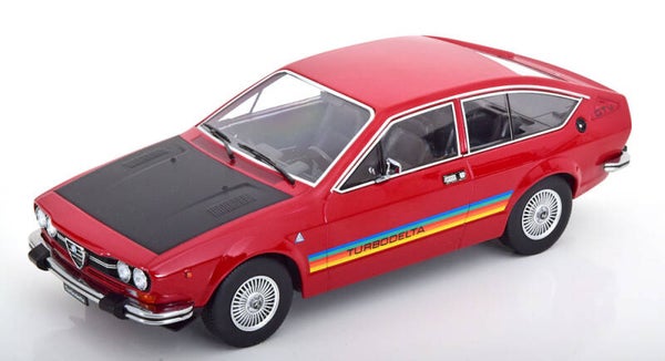 KK Scale Alfa Romeo 2000 GTV Turbodelta 1979 rot/mattschwarz KKDC181093 1:18