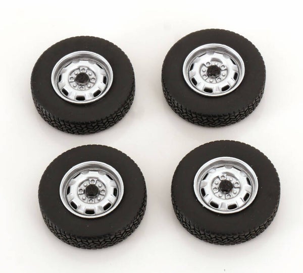 KK Scale VW Golf / Scirocco / Passat Felgen- und Reifenset Stahlfelge 5,5 x 13“ ACC024 1:18
