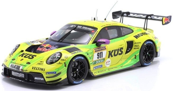 IXO Manthey EMA Porsche 911 GT3 R Grello # 911 2. Platz 24h Nürburgring 2025 K. Estre * A. Güven * T. Preining 24H-25-1811 1:18