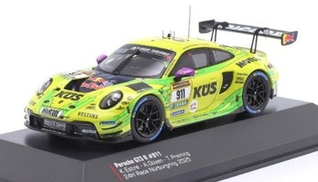 IXO Manthey EMA Porsche 911 GT3 R Grello # 911 2. Platz 24h Nürburgring 2025 K. Estre * A. Güven * T. Preining 24H-25-4311 1:43