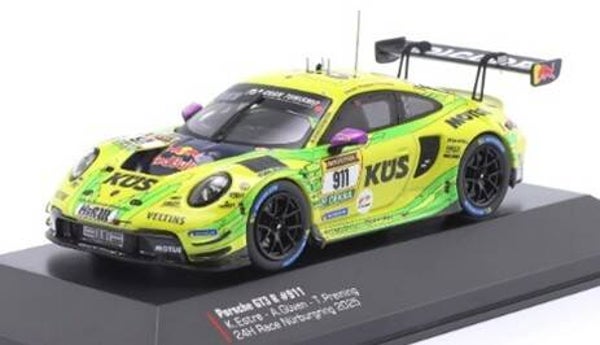 IXO Manthey EMA Porsche 911 GT3 R Grello # 911 2. Platz 24h Nürburgring 2025 K. Estre * A. Güven * T. Preining 24H-25-4311 1:43