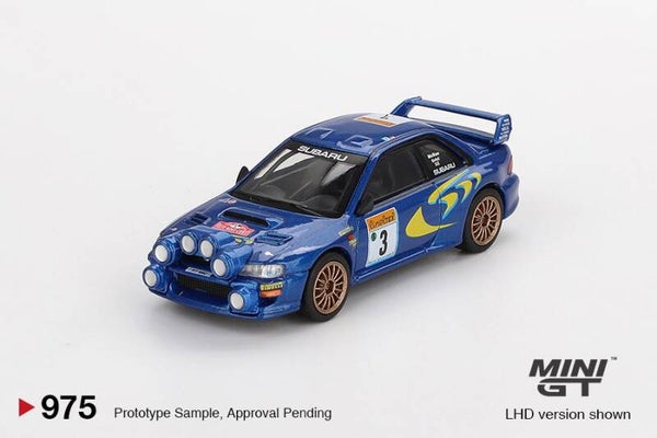 Mini GT Subaru Impreza WRC98 1998 Rally Monte-Carlo 3rd Place # 3 MGT00975-L 1:64