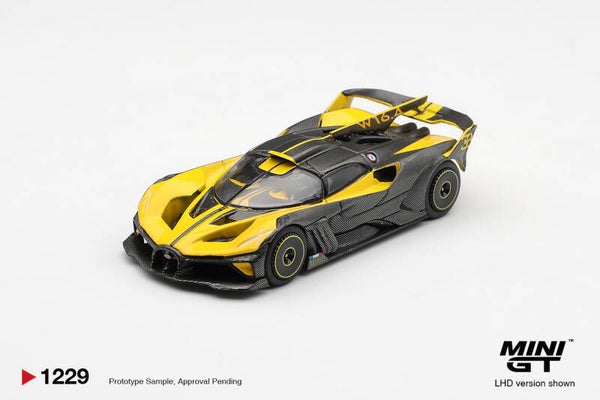 Mini GT Bugatti Bolide gelb 2020 MGT01229-L 1:64