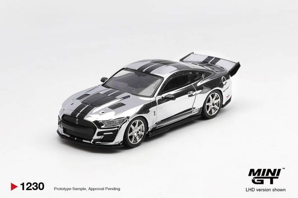 Mini GT Shelby GT500 Dragon Snake Concept Chrome silber 2020 MGT01230-L 1:64