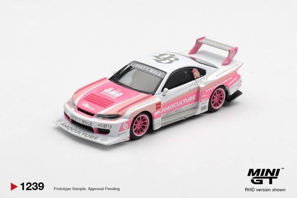 Mini GT Nissan Silvia (S15) LB-Super Silhouette Amoculture 2026 MGT01239-R 1:64