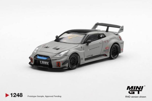 Mini GT Nissan GTR R35 LB-Super Silhouette GT-RR Ver1 matt grau 2026 MGT01248-L 1:64