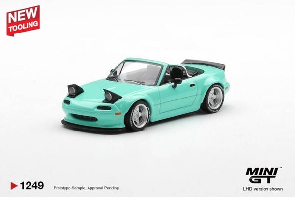 Mini GT Mazda MX5 (NA) Pandem Body Kit mintgrün 2026 MGT01249-L 1:64