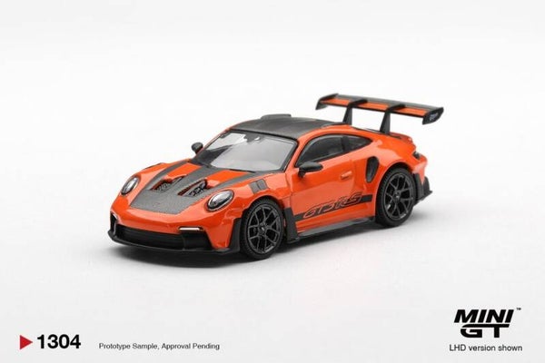 Mini GT Porsche 911 (992) GT3 RS Gulf orange mit Weissach Package 2024 MGT01304-L 1:64