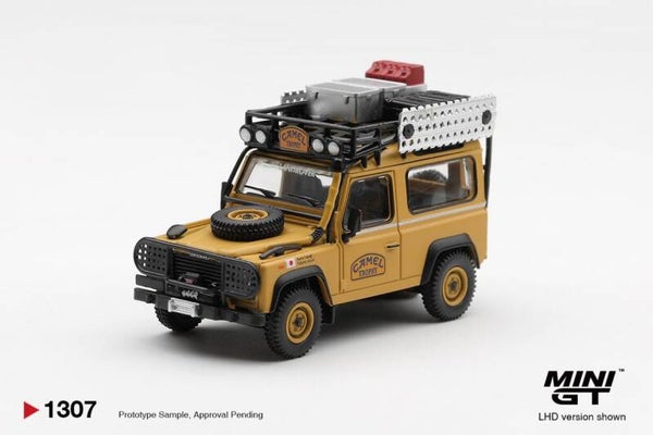 Mini GT Land Rover Defender 90 Camel Trophy Team Japan Camel Trophy Borneo 1985 MGT01307-L 1:64