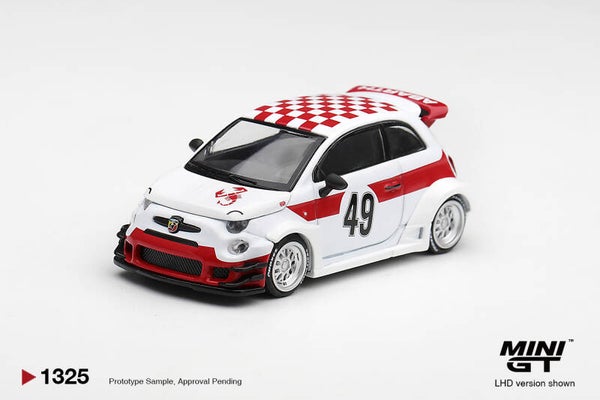 Mini GT Fiat 595 Abarth LB-Works X ABAS Works 1000 TC Tribute 2026 MGT01325-L 1:64