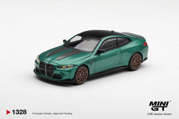 Mini GT BMW M4 (G82) CS Frozen Isle of Man grün metallic 2024 MGT01328-L 1:64