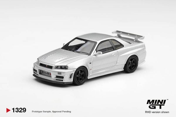 Mini GT Nissan Skyline GT-R (R34) Z-tune silber metallic 1999 MGT01329-R 1:64