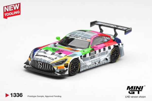 Mini GT Mercedes-Benz AMG GT3 888 Mercedes-AMG Team GMR Meguiars 12 h Bathurst 2025 MGT01336-L 1:64