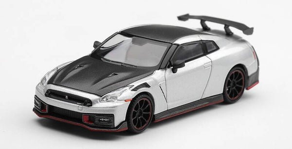 Mini GT Nissan GT-R R35 Nismo silber metallic 2024 MGT01361-L 1:64
